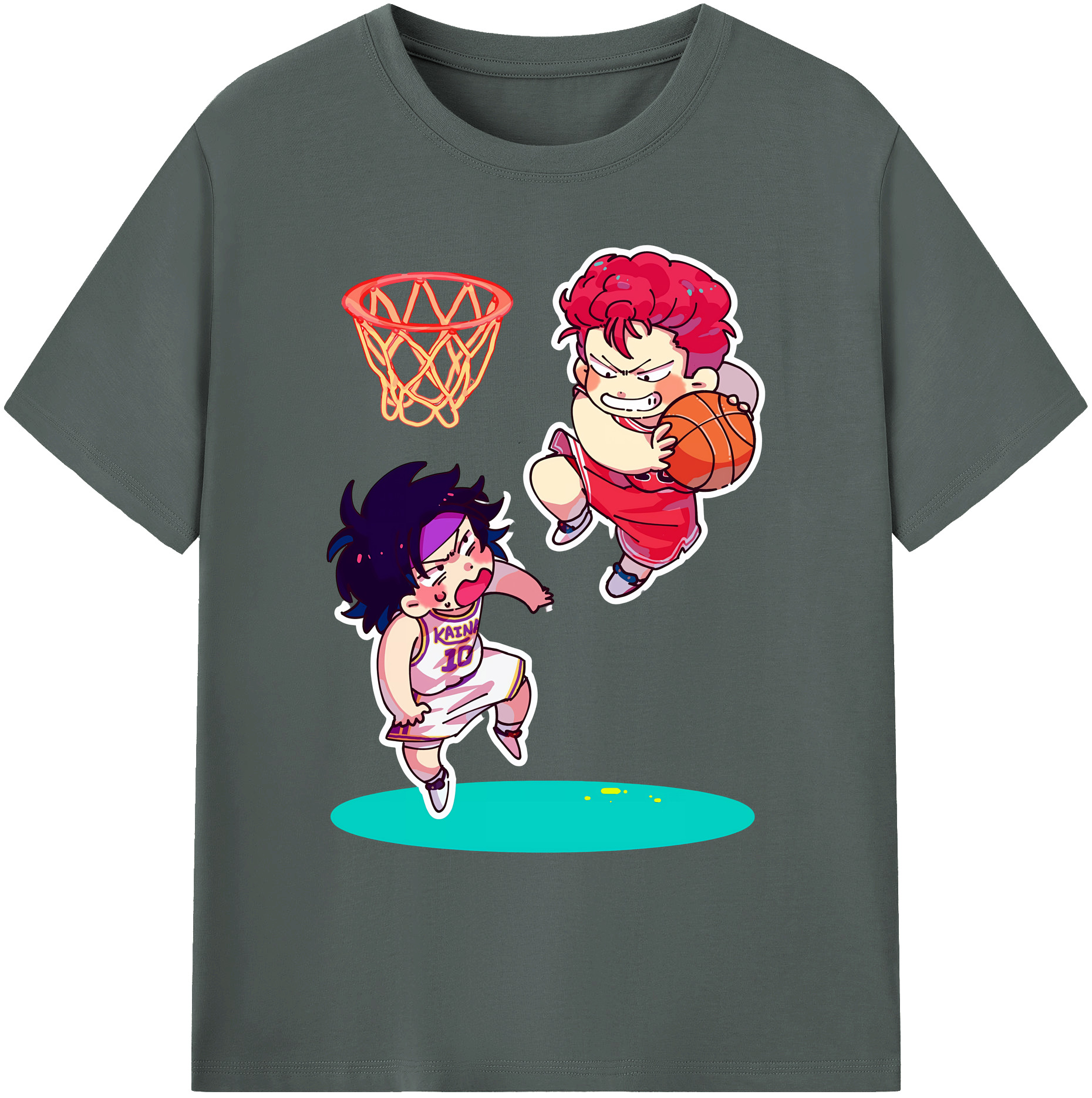 （画像用） SLAM DUNK／スラムダンク 綿100％ メンズ半袖Tシャツ｜肌触りやわらか＆通気性